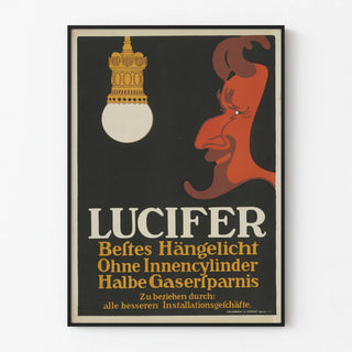 Vintage Lucifer Pendant Poster Economical Lighting