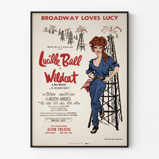 Vintage Broadway Poster Loves Lucy - Wildcat with Lucille Ball