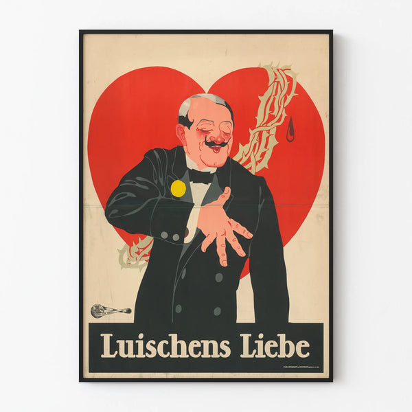 Vintage poster Loyalty and Love Luischens Liebe for wall decoration