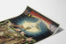 Vintage poster of Lustre Excelsior for gas lighting
