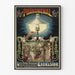 Vintage poster of Lustre Excelsior for gas lighting