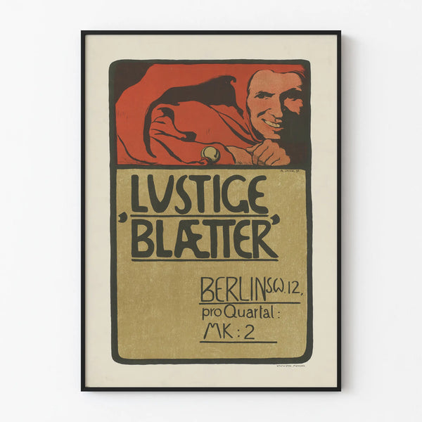 Vintage Poster of Funny Pages Decorative