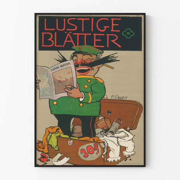 Vintage Poster Funny Pages - Humorous Wall Decoration