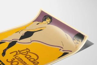 Vintage poster Lustige Blätter Bath Number 30
