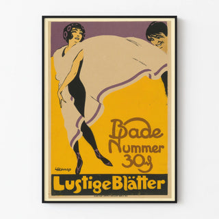 Vintage poster Lustige Blätter Bath Number 30