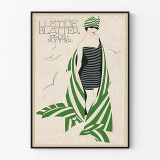 Vintage poster Lustige Blätter Bath Number 30