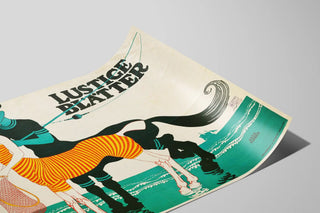 Decorative Poster of the Centaur and Fisherman - Humorous Prints — artwork view
