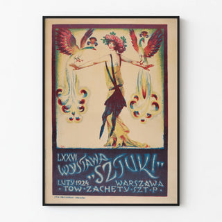 Vintage Art Exhibition Poster Warsaw 1924