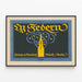 Vintage poster Heintze & Blanckertz Berlin Ly Federn — framed artwork on a wall