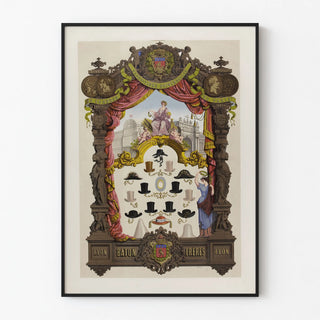 Vintage Lyon Poster Baton Brothers - Hat and Medal Collection