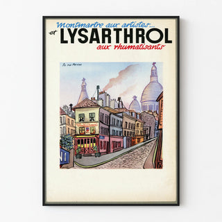 Vintage Montmartre Poster Lysarthrol for Rheumatics