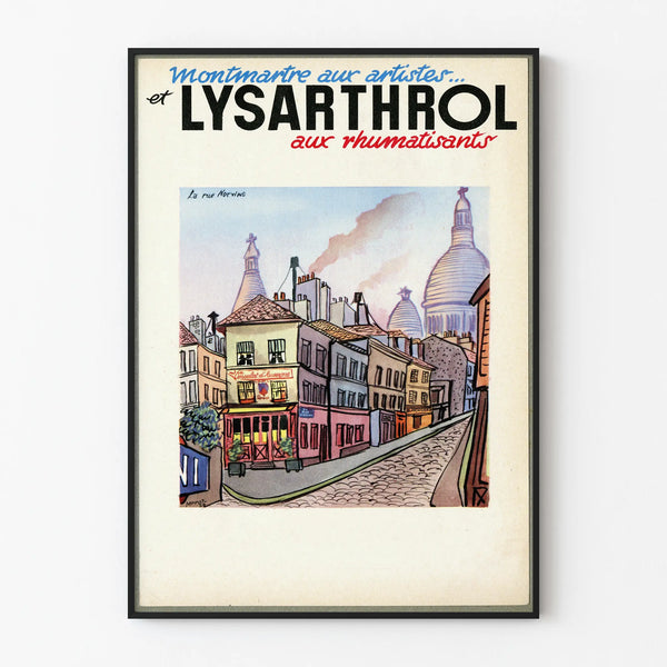 Vintage Montmartre Poster Lysarthrol for Rheumatics
