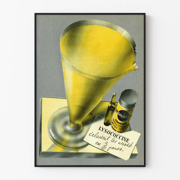 Vintage Lysococcine Yellow Advertising Poster