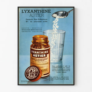 Vintage Poster Lyxanthine Astier Granulated Anti-Arthritic