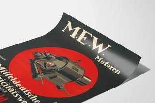 Vintage Poster M.E.W. Motoren Mitteldeutsche Elektrizitätswerke GmbH