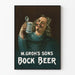 Vintage Advertising Poster Bock Beer M. Groh's Sons