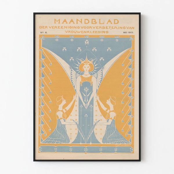 Vintage Poster Maandblad 1903 - Art Nouveau Wall Decoration