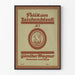 Vintage poster Pelikan sketchbook graphic design brown