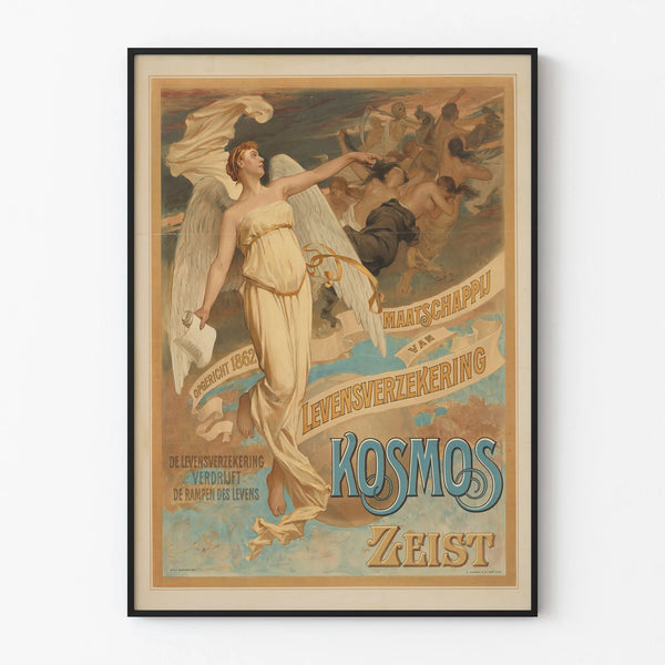 Vintage poster of the Kosmos Life Insurance Company Zeist