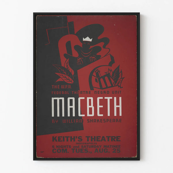Vintage Macbeth Poster Federal Theatre W.P.A.