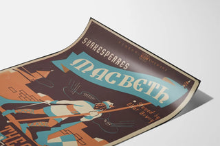 Vintage poster of Macbeth at the Copley Theatre