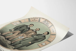 Vintage Poster of the Challenge by James Mace at Heenan & Sayers 1862