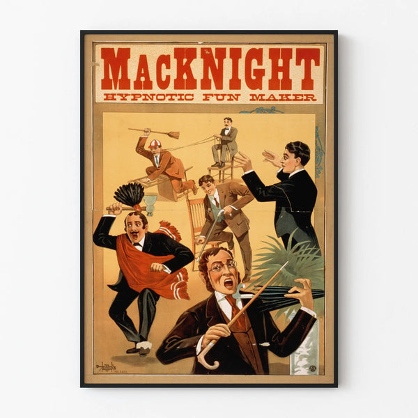 Vintage Poster Macknight Hypnotic Fun Maker Wall Decoration