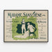 Vintage Poster Madame Sans-Gêne Victorian Theatre Sardou — framed artwork on a wall