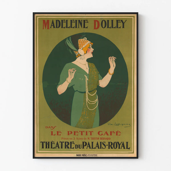 Vintage Theater Poster – Madeleine Dolley in The Little Café