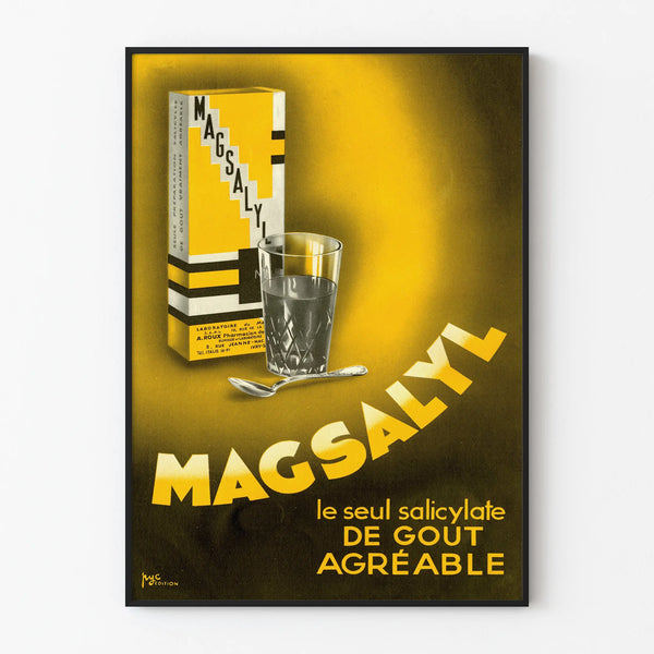 Vintage Magsalyl advertising poster - Retro wall decoration