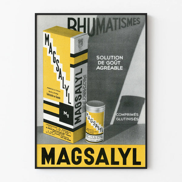 Vintage Magsalyl poster for retro wall decoration