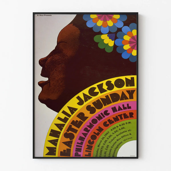 Vintage Poster Mahalia Jackson Easter Sunday Concert