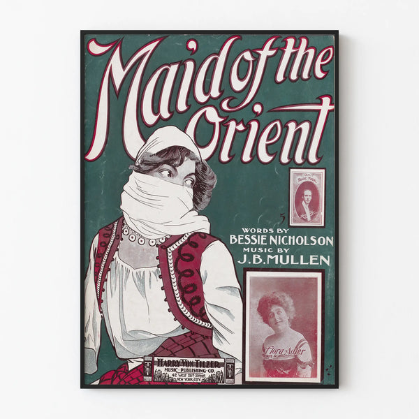 Vintage poster Maid of the Orient - Retro wall decoration