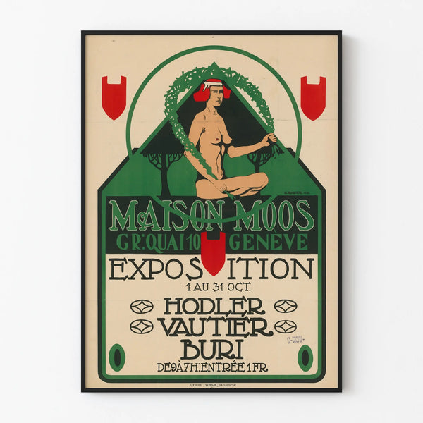 Art Deco Poster Exhibition Maison Moos Geneva 1913