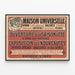 Vintage poster Maison Universelle Maube Aîné - Retro wall decoration — framed artwork on a wall
