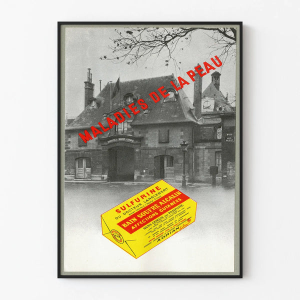 Vintage Poster Skin Diseases - Sulfurine Advertisement