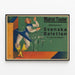 Vintage poster Malmö Teater Swedish Ballet — framed artwork on a wall