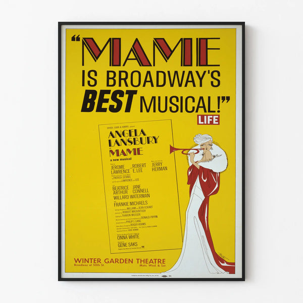 Vintage Musical Broadway Mame Poster - Artistic Wall Decoration