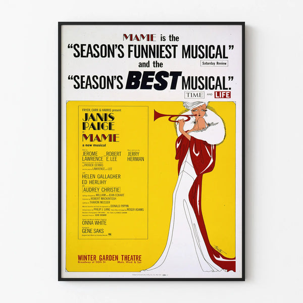 Vintage Music Poster Mamie Art Deco Style