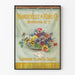 Vintage flower poster Pansies Mandeville & King Co