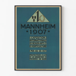 Vintage poster for the Mannheim 1907 International Exhibition