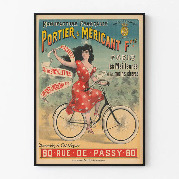 Vintage French Manufacture Poster Portier & Méricant F° - Retro Wall Decoration