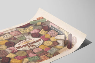 Vintage advertising poster for McKeone Van Haagen soaps — artwork view
