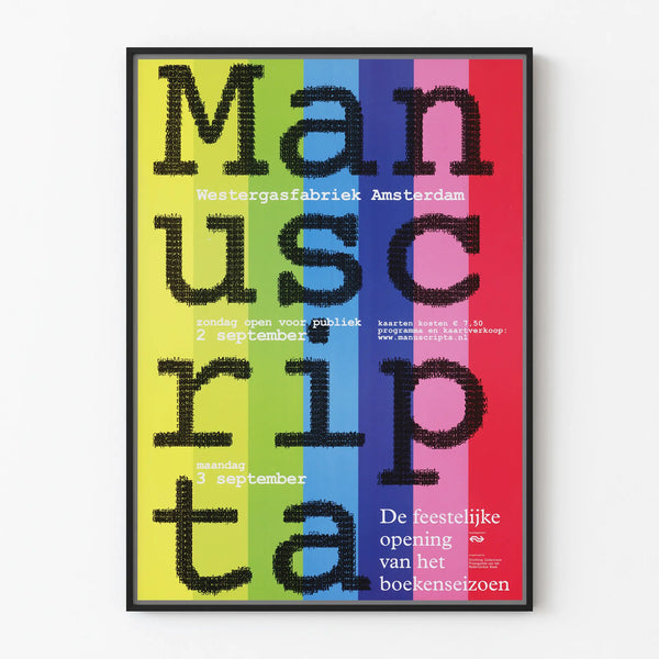 Colorful Manuscripta Poster Opening of the Literary Season