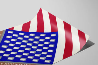 Many-Booked America Design Poster for Contemporary Wall Decoration — artwork view
