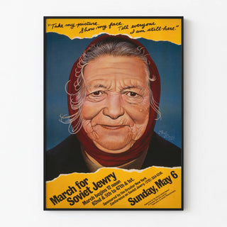 Poster March for Soviet Jews - Historical Wall Decoration