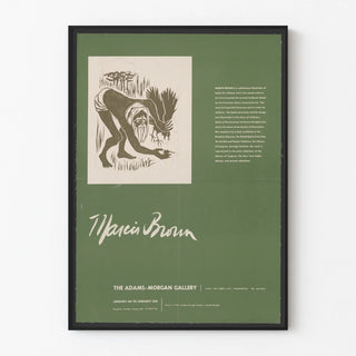 Exhibition Poster of Marcia Brown at The Adams-Morgan Gallery