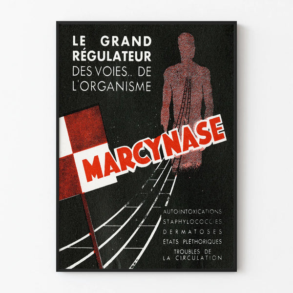 Vintage advertising poster Marcynase - Retro wall decoration Artem Legrand