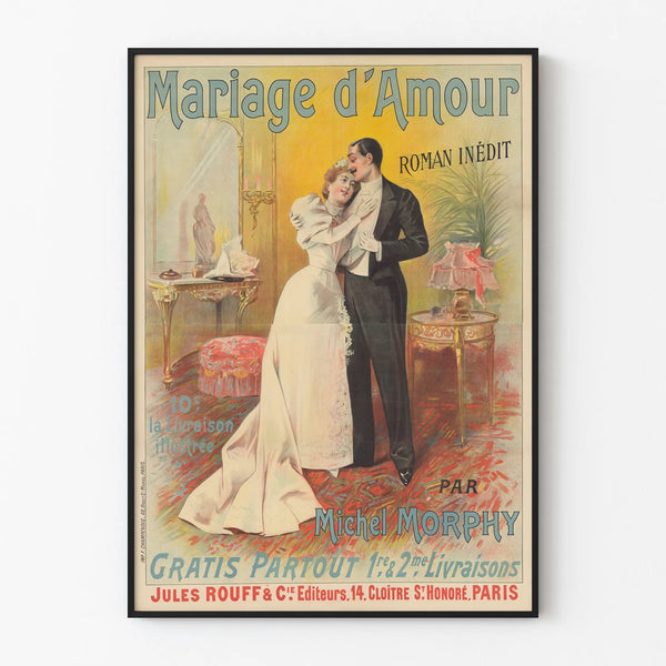 Vintage poster Marriage of Love by Michel Morphy