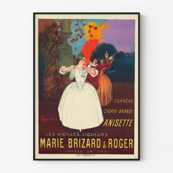 Vintage Poster Les Vieilles Liqueurs Marie Brizard & Roger
